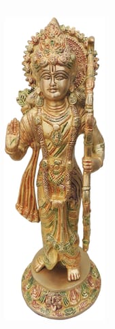 Brass Showpiece Ram Ji Statue - 5.3*5.3*15 Inch (BS886 R)