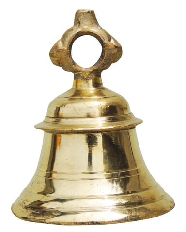 Wall Hanging Temple Bell, Ghanta - 6.5*6.5*9 Inch (BS823 E)