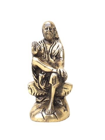Brass Showpiece Sai Baba Statue - 2*2*4.2 Inch (BS039 A)