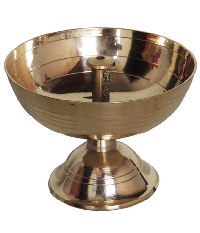Brass Table Decor Deepak - 4*4*3.2 Inch (F645 I)