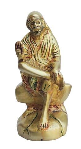Brass Showpiece Sai Baba God Idol Statue - 3*2.5*6 Inch (BS1351 C)