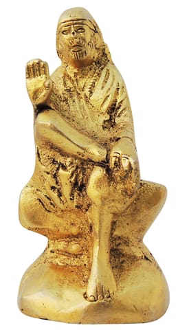 Brass Showpiece Sai Baba God Idol Statue - 1.5*1.5*3.5 Inch (BS039 B)