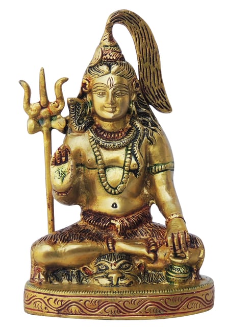 Brass Showpiece Shiv Ji Statue - 4.2*2.5*7 Inch (BS947 C)