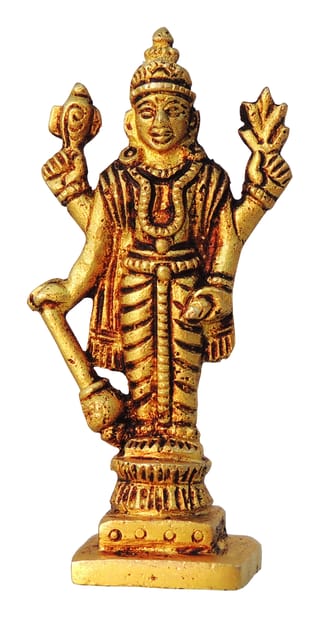 Brass Showpiece Vishnu Ji Idol statue - 1*1*2.5 Inch (BS1459 V)