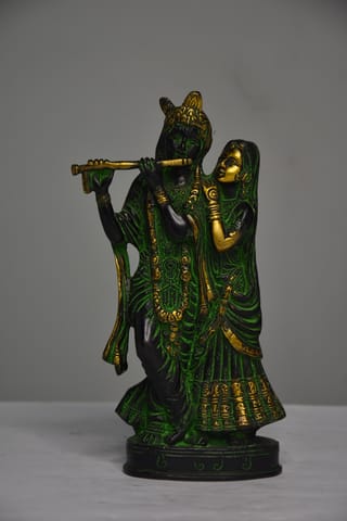 Brass Showpiece Radha Krishna God Idol Statue - 3.5*2*9 Inch (BS1505 C)