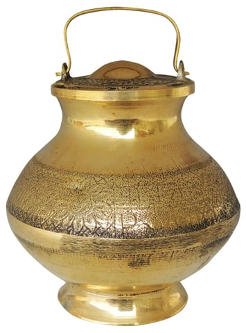 Brass Ganga Jali No. 5.5 - 400 ml -4*4*5.2 inch (Z200 Q)