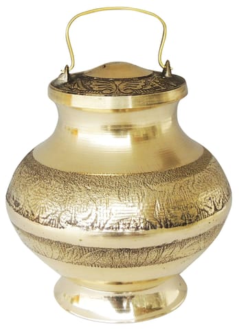 Brass Ganga Jali No. 5 - 500 ml - 4.3*4.3*5.6 inch (Z200 P)