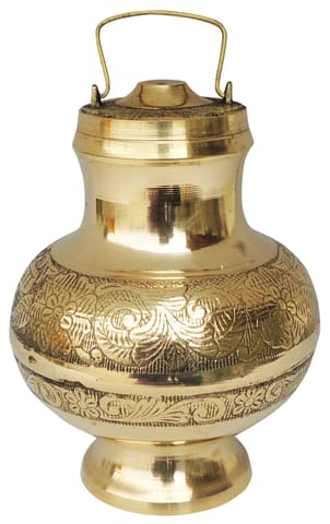 Brass Ganga Jali No. 2 - 1.4 Ltr-  6*6*9 inch (Z200 M)