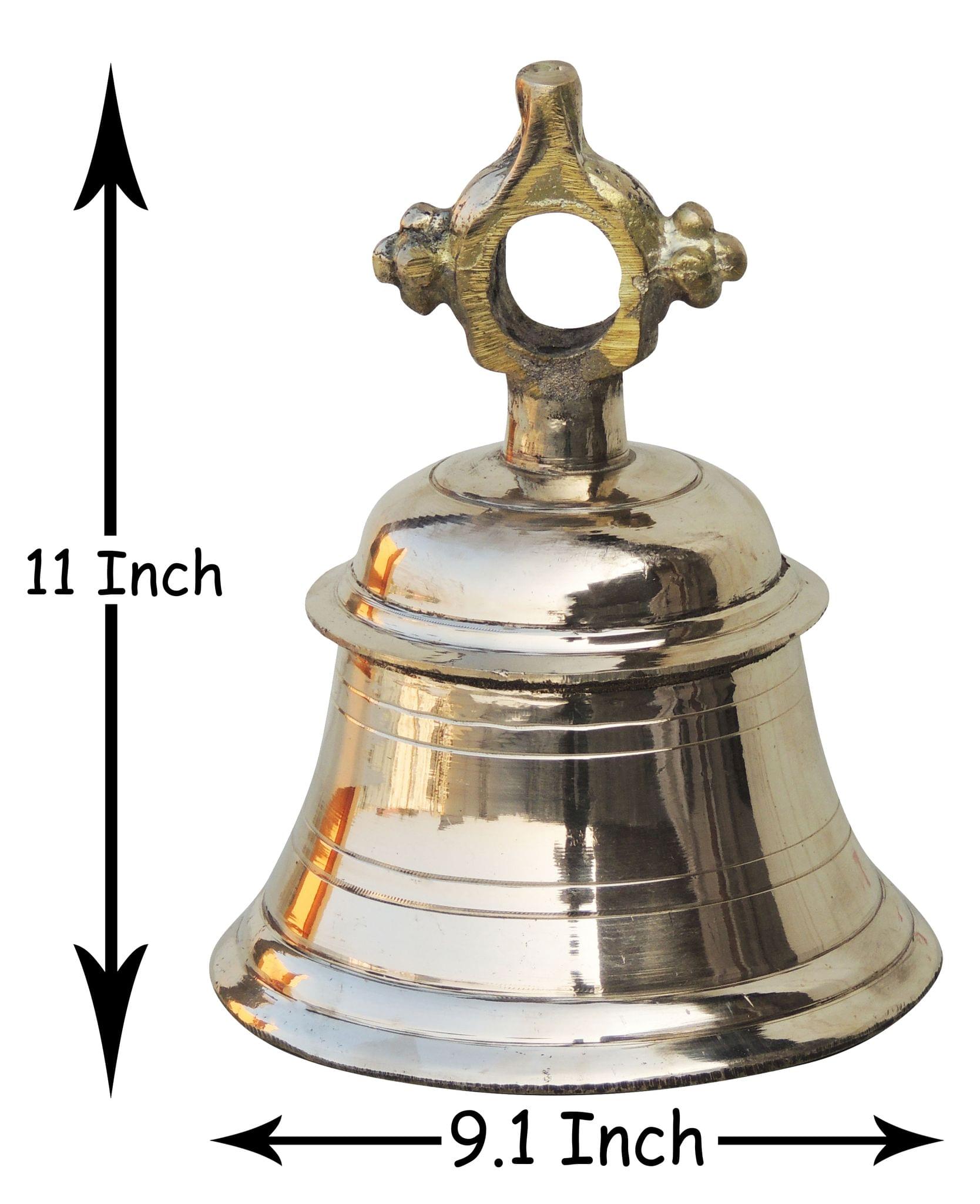 Brass God Figures Bell Big