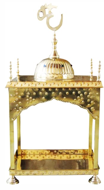 Handcrafted Full Brass Temple Pooja Mandir