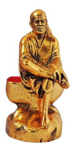 Showpiece Sai Baba Statue- 3.9*2.5*6.8 inch (AS300 G)