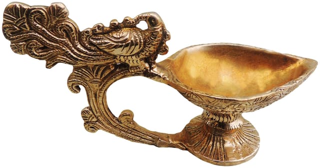 Brass Showpiece Deepak Statue  - 6.5*2.5*3.5 inch (BS528)