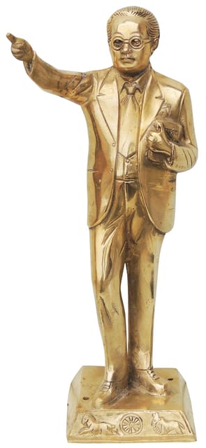 Brass Showpiece Ambedker standing - 4.5*4*14 inch (BS533 A)