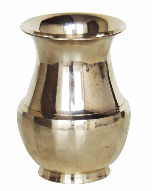 Pure Brass Lota Amkhora No. 6 - 4.2*4.2*5.6 inch, 700 ML (Z505 F)