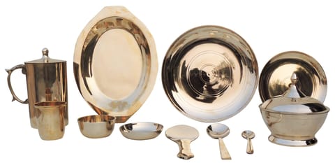 Bronze Dinner Set With Multiple Items (BC153 A) Set of  51 Pcs.