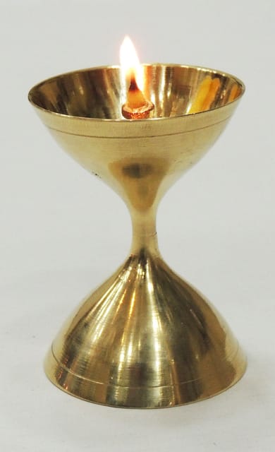 Brass Table Decor Oil Lamp Deepak - 2*2*3 inch (Z193 H)