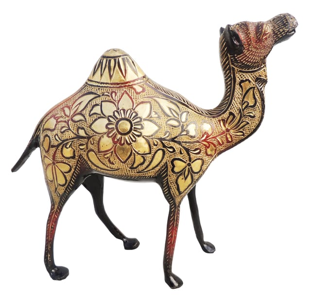 Handcrafted Brass Camel for Gifting and Showpiece