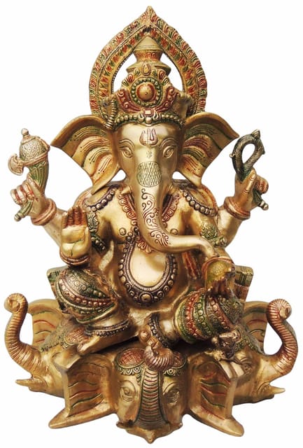 Ganeshji On elephant Face-12*6.5*16.5 Inches (BS424)