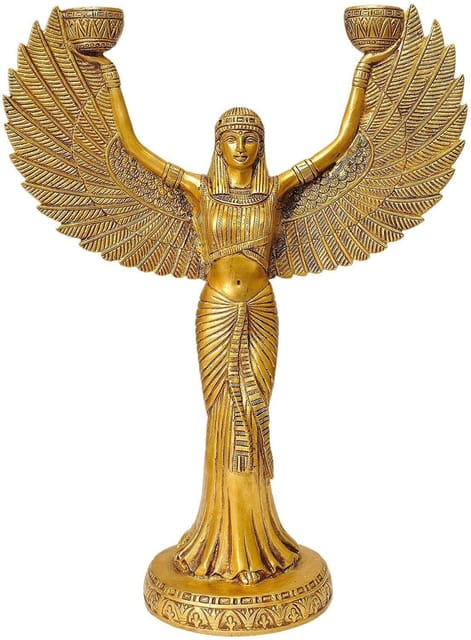 Brass Egyptian Mummy Candle Holder -9*3.5*12 Inches (BS1281 A)