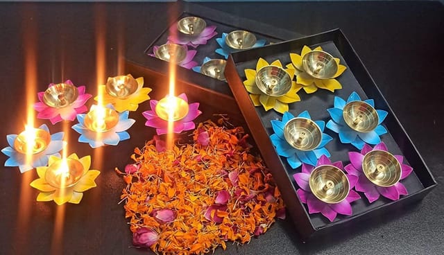 Brass Decorative Deepak Pack of 6 Pcs (Z478 C)
