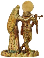 Brass Radha-Krishna Statue 10.5″ Inches