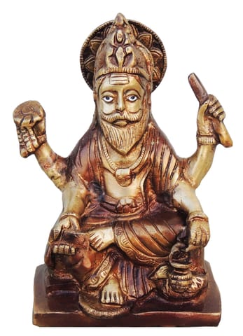 Brass Showpiece Vishwakarma  Statue - 5.5*3*7.5 Inch (BS922 A)