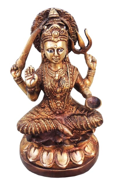 Brass Showpiece Santoshi Maa Statue - 5.2*4*8.5 Inch (BS923 A)