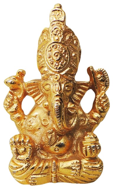 Brass Showpiece Ganesh Ji Statue - 1.5*1.5*3 Inch (BS815 A)