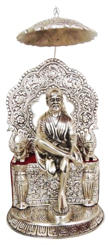 Aluminium Showpiece Sai Baba God Idol Statue - 7*5*13 Inch (AS151 S)