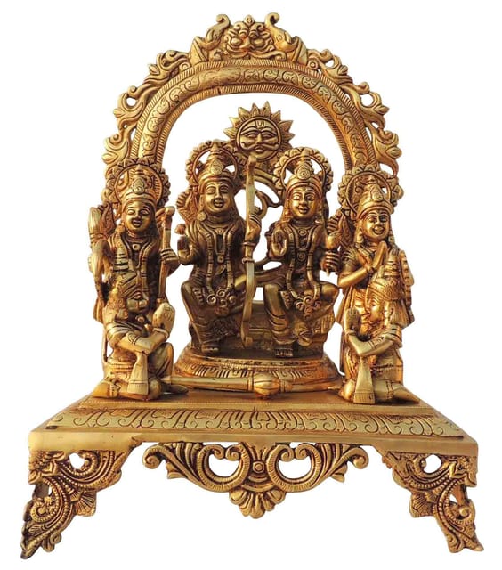 Brass Showpiece Ram parivar Idol statue  -11.5*7.5*16 Inch (BS131 J)