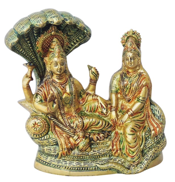 Brass Showpiece Vishnu Statue - 7*3.5*8.5 Inch (BS842 C)