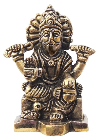 Brass Showpiece Vishwakarma Ji God Idol Statue - 2*1.5*3 Inch (BS957 D )