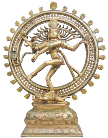 Brass Showpiece Nataraja God Idol Statue - 18.5*5.5*23 Inch (BS116 )