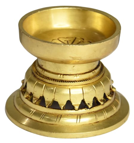 Brass Table Decor Stand Deepak, Oil Lamp - 3*3*3 Inch (BS1503 B)