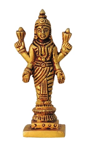 Brass Showpiece Laxmi Ji God Idol Statue - 1*1*2.5 Inch (BS1459 L)