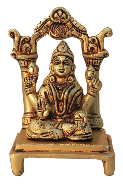 Brass Showpiece Laxmi Ji God Idol Statue - 3*2.2*4.5 Inch (BS1441 L)