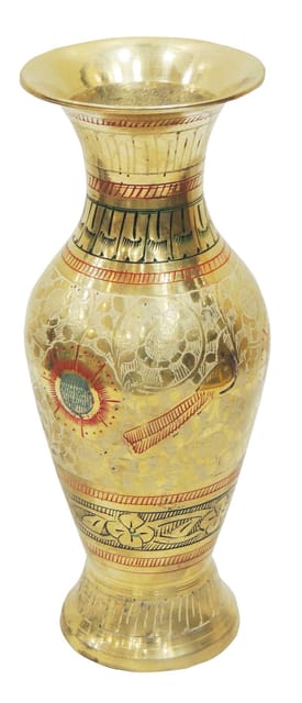Brass Home & Garden Decorative Flower Pot, Vase - 2.8*6.8*7.5 Inch (F148 E)