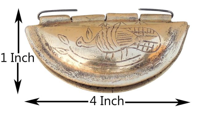 Brass Gujiya Making Machine - 4*2*1 Inch (Z588 D)