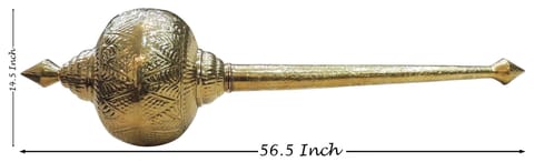 Brass Hanuman Mace 14.5*14.5*56.5 Inch (Z531 P)