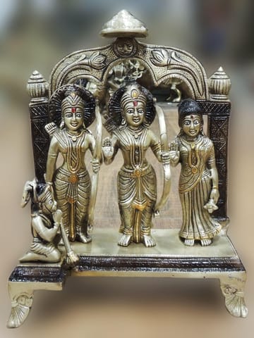 Brass Showpiece Ram Darbar Statue - 9.5*5*13 Inch (BS1506 A)