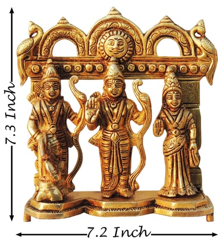 Brass Showpiece Ram Darbar God Idol Statue - 7.2*2.5*7.3 Inch (BS1394 J)