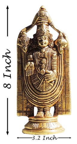 Brass Showpiece Tirupati Bala Ji God Idol Statue - 3.2*2.5*8 Inch (BS1549 F)