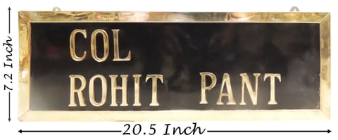 Customized Brass Name Plate (WE010)