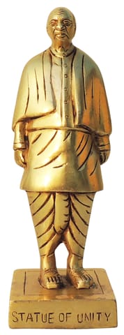 Brass Showpiece Statue Of Unity [Sardar Vallabhbhai Patel] - 2.6*3*8.2 Inch (BS1023 Q)