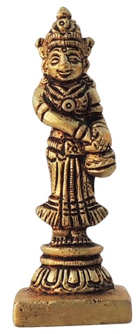 Brass Showpiece Radha Ji God Idol Statue - 1*1*3 Inch (BS1611 R)