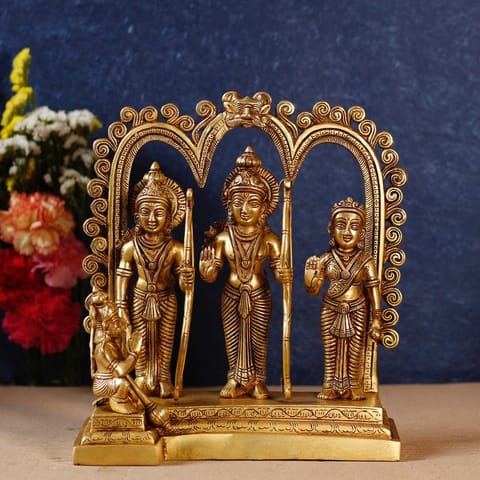 Brass Showpiece Ram Darbar God Idol Statue - 10.2*5*11.6 Inch (BS1394 R)