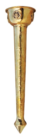 Brass Showpiece Mashal - 4*4*16 Inch (BS1435 E)