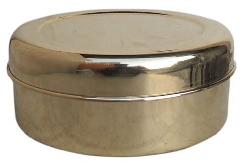 Brass Roti Box, Katordan - 8.3*8.3*3.3 Inch (Z586 F)