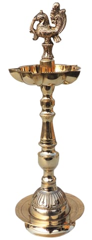 Brass Decorative Deepak Dana No. 10, Diwali Gifting Item - 4.5*4.5*13 Inch (F714 G)