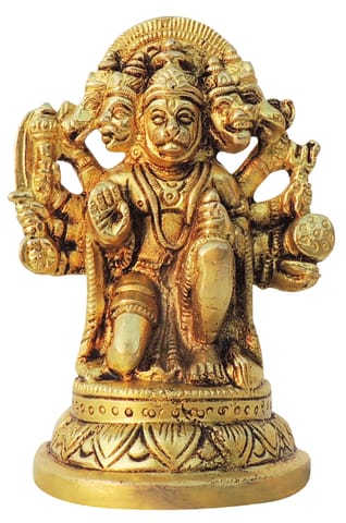 Brass Showpiece Hanuman Ji God Idol Statue - 3*2*4.6 Inch (BS1048 H)